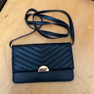 A New Day Black Convertible CrossBody Clutch
